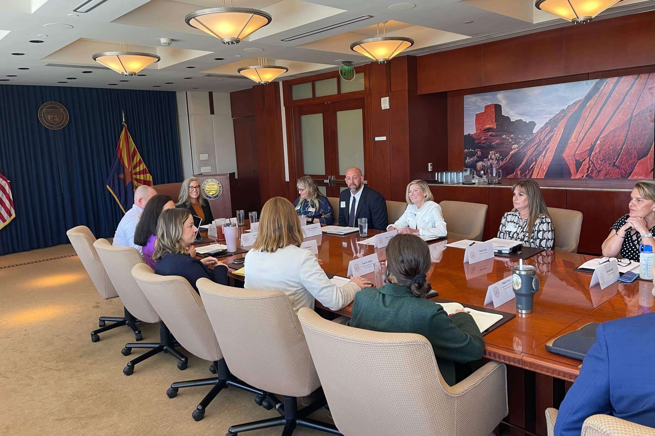 Donna Meeting with the Governor discussing Water Rights